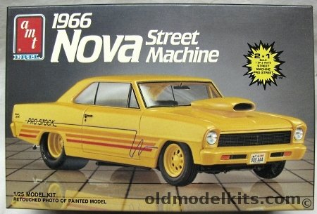 AMT 1/25 1966 Chevrolet Nova - Pro Street Machine 2 Door Hardtop, 6769 plastic model kit